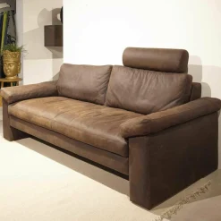 Activineo 2-Sitzer-Sofas|Sofa Toscana Leder Mocca Braun