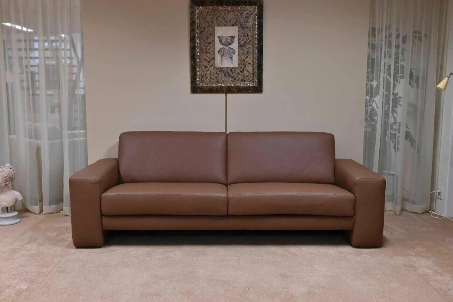 Koinor 2-Sitzer-Sofas|Sofa Aida Leder C-Tara-Family-Kenia Braun