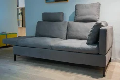 Brühl 2-Sitzer-Sofas|Sofa Alba Leder Taron 20 Grau Braun Gestell Schwarz Pulverbeschichtet Inklusive Kissen