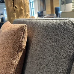 Brühl 2-Sitzer-Sofas|Sofa Alba Stoff 5275 96 Grau Winkelfuß Schwarz Mit Klappbaren Armlehnen