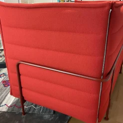 Vitra 2-Sitzer-Sofas|Sofa Alcove Lowback Stoff Credo Red Chili Rot Gestell Japanese Red Rot Pulverbeschichtet