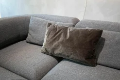 Brühl Ecksofas|Sofa All Together Stoff 4448-99 Grau Meliert Inklusive Hocker Stoff 4473-98 Dunkelgrau