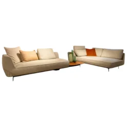 Wittmann Wohnlandschaften|Sofa Andes Stoff Montana Spring Beige Gestell Black Grey Schwarz Pulverbeschichtet