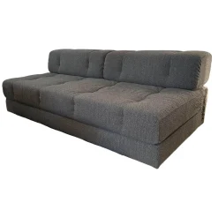Wittmann Schlafsofas|Sofa Atrium Stoff Spellbound Silver Mist 093 Grau Füße Schwarz Mit Schlaffunktion