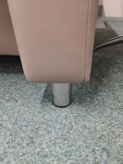 Stressless 2-Sitzer-Sofas|Sofa Aurora Hoch Leder Paloma Mushroom Grau Braun Creme Fuß Stahlbein Rund 8 Chrom