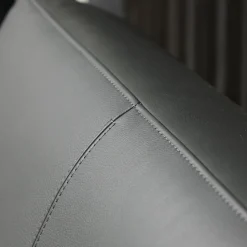 Leolux 2-Sitzer-Sofas|Sofa Bellice 679 B20 Vollnarbenleder Raffino 109 Shark Schwarz Grau Gestell Epoxy Granite Matt