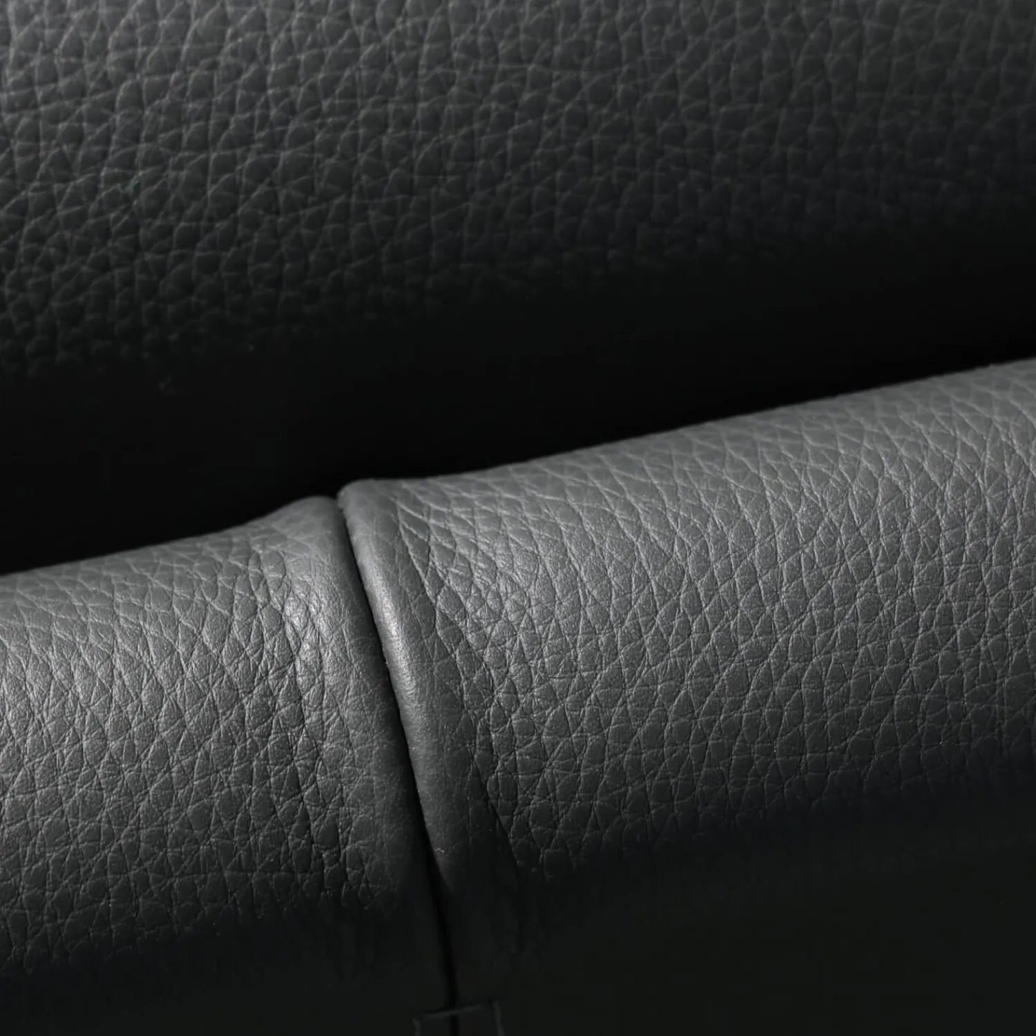 Leolux 2-Sitzer-Sofas|Sofa Bellice 679 B20 Vollnarbenleder Raffino 109 Shark Schwarz Grau Gestell Epoxy Granite Matt