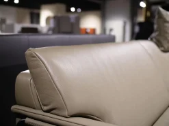 Jori 2-Sitzer-Sofas|Sofa Bellino Leder Lipano Oliv Grün Gestell Metall Mit Kissen Und Kopfstütze