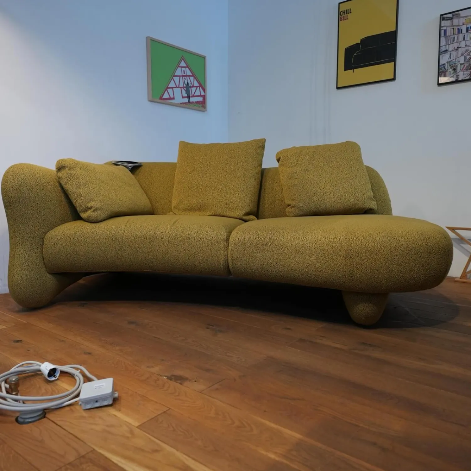 Brühl 2-Sitzer-Sofas|Sofa Bongo Bay Lounge Stoff 5275 0071 Grün Gelb