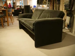 Leolux 2-Sitzer-Sofas|Sofa Bora Bora Niedrig Bezug Stoff Spazio 26886 86 Anthrazit Gestell Buche Massiv