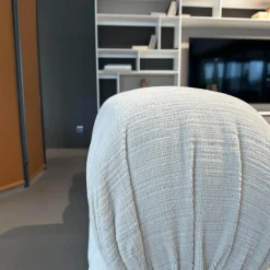 B&B Italia 2-Sitzer-Sofas|Sofa Camaleonda Stoff 103 Enia Elfenbein Weiß Füße Buchenholz Natur