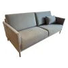 Rolf Benz 2-Sitzer-Sofas|Sofa Cara Bezug Stoff 14.113 Silbergrau Fuß Metallrundrohr Mattchrom Mit Filzgleitern
