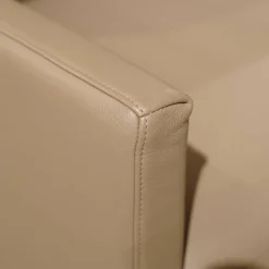 Rolf Benz 2-Sitzer-Sofas|Sofa Cara H-SOB SB168 Bezug Leder 38.102 Beigegrau Inklusive 2 Kissen