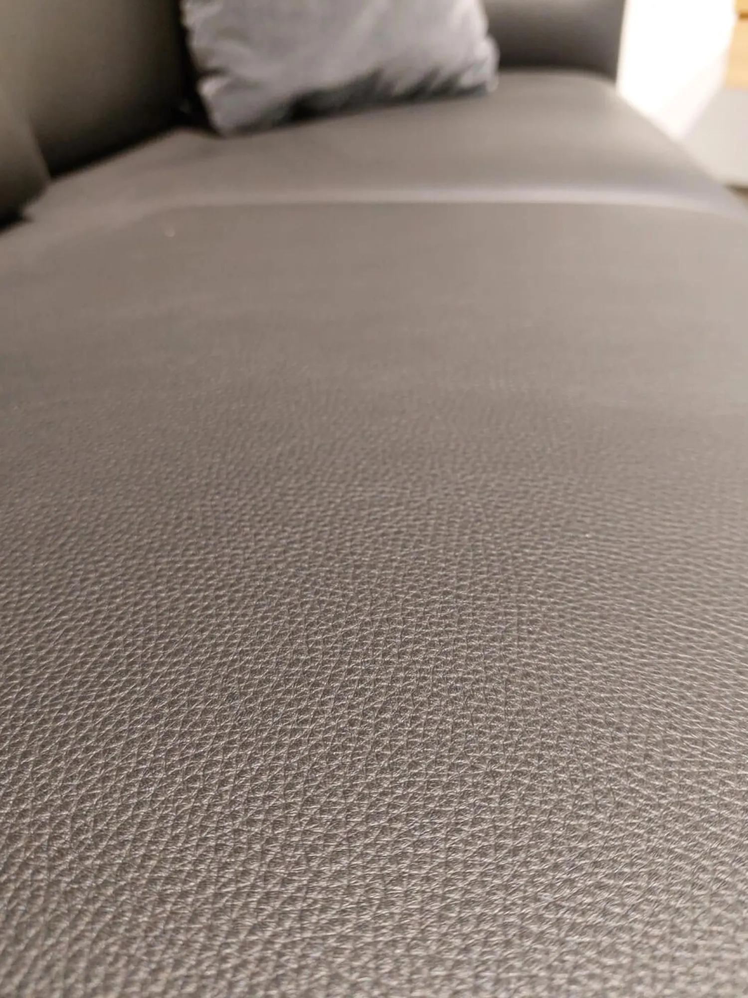 Rolf Benz 2-Sitzer-Sofas|Sofa Cara Leder 38 110 Verkehrsschwarz Schwarz Metallspange Stahl Pulverbeschichtet Schwarz Inklusive Niedriger Kopfstütze