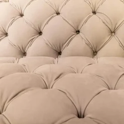 Baxter 3-Sitzer-Sofas|Sofa Chester Moon Leder Kashmir Nuage Grau