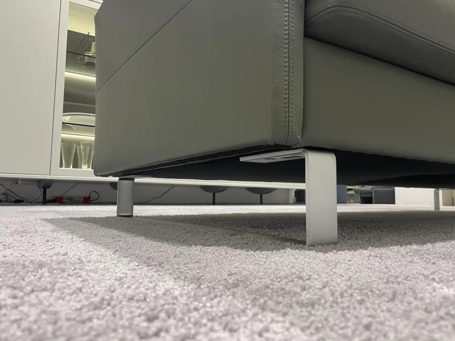 Erpo 2-Sitzer-Sofas|Sofa Classics CL990 R Leder 170 163 Olive Grün Kufe Metall