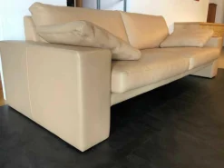 Erpo 2-Sitzer-Sofas|Sofa Classics 100 Leder 43.450 Beige mit Armlehnkissen