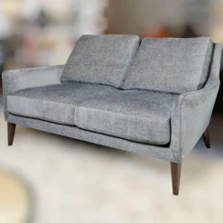 Bielefelder Werkstätten 2-Sitzer-Sofas|Sofa Coco 2 67,5 Stoff Uma BW1738 191 Füße Holz Dunkelbraun