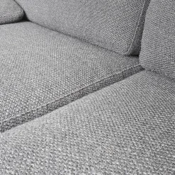COR 2-Sitzer-Sofas|Sofa Conseta Bezug Stoff 5010 Anthrazit Schmalfuß Chrom Bodenfrei Inklusive 2 Kissen