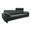 COR 2-Sitzer-Sofas|Sofa Conseta Leder 423 Schwarz Gestell Metallkufen Schwarz Pulverbeschichtet Inklusive Kissen