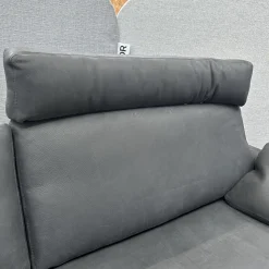 COR 2-Sitzer-Sofas|Sofa Conseta Leder 423 Schwarz Gestell Metallkufen Schwarz Pulverbeschichtet Inklusive Kissen