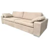 COR 2-Sitzer-Sofas|Sofa Conseta Leder 683 Taupe Beige Rahmenfuß Verchromt Füllungen Luftzellen Inklusive Armlehnenkissen
