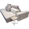 Ditre Italia 3-Sitzer-Sofas|Sofa Crossline Stoff Porto 101 Creme Weiß mit 3 Kissen