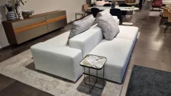 Ditre Italia 3-Sitzer-Sofas|Sofa Crossline Stoff Porto 101 Creme Weiß mit 3 Kissen