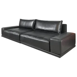 IP Design 3-Sitzer-Sofas|Sofa Cube Lounge Leder Space Schwarz