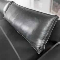 IP Design 3-Sitzer-Sofas|Sofa Cube Lounge Leder Space Schwarz