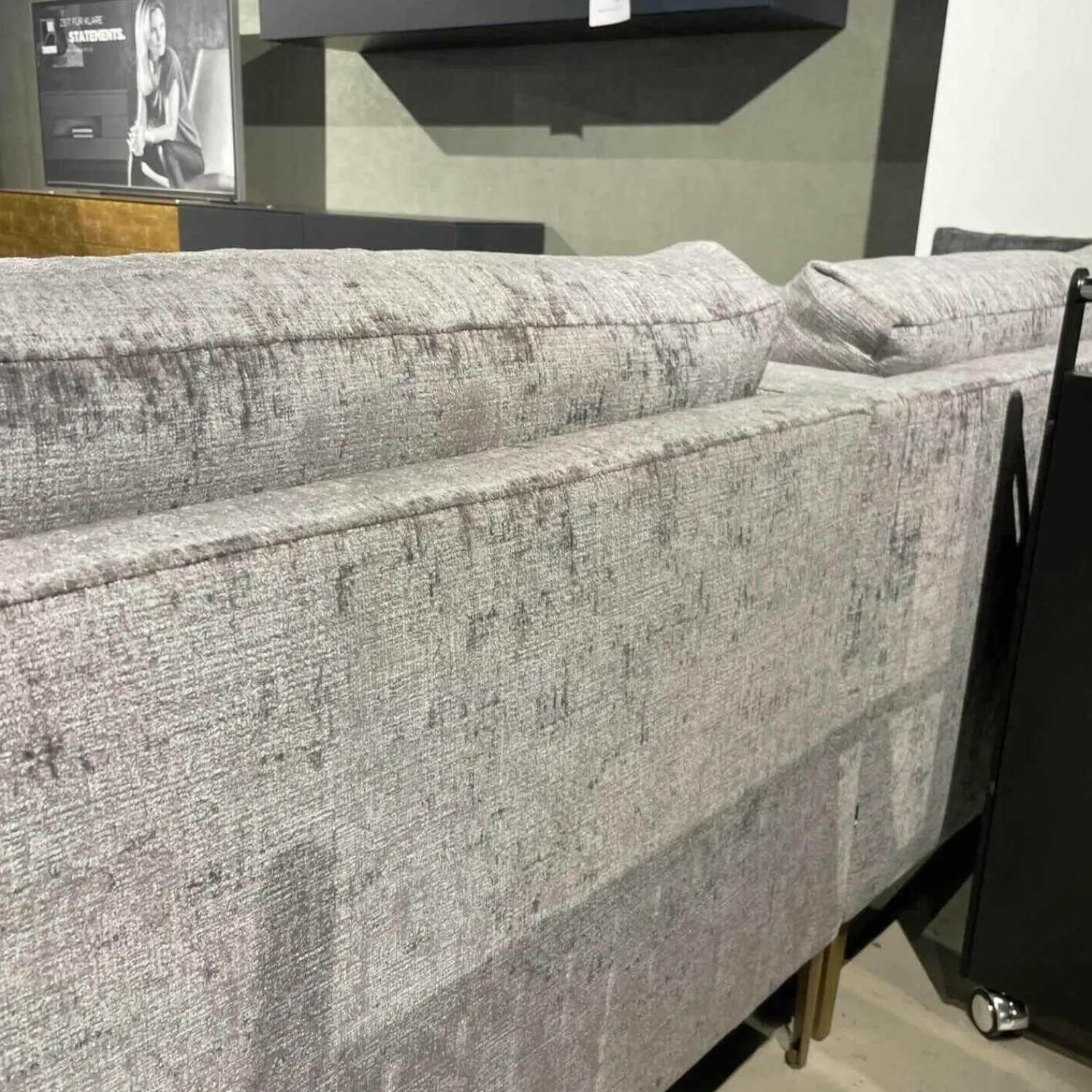 WK Wohnen 2-Sitzer-Sofas|Sofa Doppelsitzer Seat Indigo Stoff 23092 Mit 2 Zierkissen