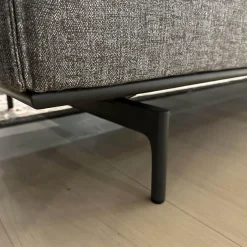Rolf Benz 3-Sitzer-Sofas|Sofa Dreisitzer Liv Stoff 17.046 Beigegrau Gestell Aluminium Feinstrukturiert Pulverbeschichtet Matt Umragrau