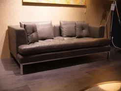 De Sede 3-Sitzer-Sofas|Sofa Dreisitzig DS-0040 Leder Espresso Braun Untergestell Hochglanz Verchromt Rückenpolster Hochklappbar