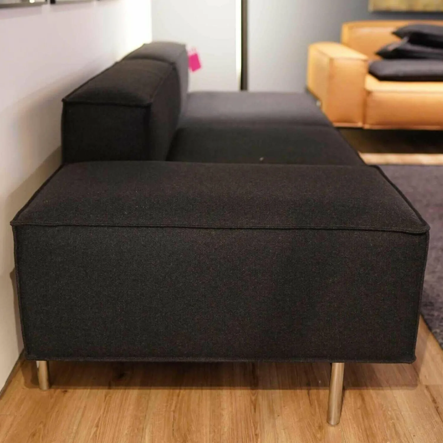 De Sede 3-Sitzer-Sofas|Sofa DS 22/323-A Stoff Craft 906 Füße Chrom Hochglanz