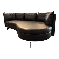 De Sede 2-Sitzer-Sofas|Sofa DS-167 Leder Select 2477 Cigarro Braun Füße Edelstahl Poliert Rücken Umlaufend Verschiebbar