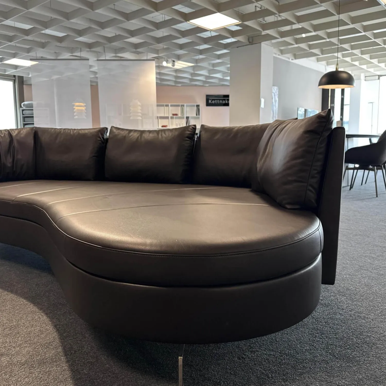 De Sede 2-Sitzer-Sofas|Sofa DS-167 Leder Select 2477 Cigarro Braun Füße Edelstahl Poliert Rücken Umlaufend Verschiebbar