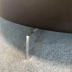 De Sede 2-Sitzer-Sofas|Sofa DS-167 Leder Select 2477 Cigarro Braun Füße Edelstahl Poliert Rücken Umlaufend Verschiebbar