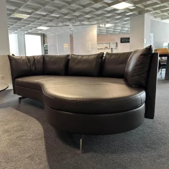 De Sede 2-Sitzer-Sofas|Sofa DS-167 Leder Select 2477 Cigarro Braun Füße Edelstahl Poliert Rücken Umlaufend Verschiebbar