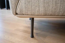 Jori 2-Sitzer-Sofas|Sofa Eden Stoff Dodo C0206 Beige mit Hocker