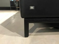 Rolf Benz 2-Sitzer-Sofas|Sofa Ego in Leder 40 Verkehrsschwarz mit Kopfstütze