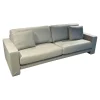 Rolf Benz 2-Sitzer-Sofas|Sofa Ego Leder 38 101 Hell Steingrau Grau