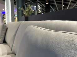 Rolf Benz 2-Sitzer-Sofas|Sofa Ego Leder 38 101 Hell Steingrau Grau