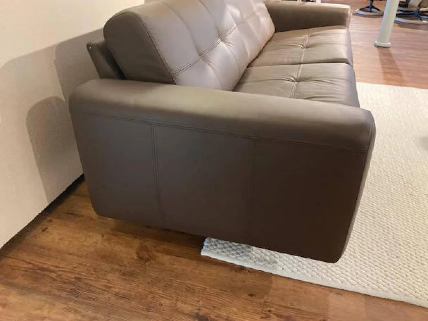 Stressless 2-Sitzer-Sofas|Sofa Ella Leder Paloma 094 Espresso 09433 Braun Gestell Massivholz Füße Metall Pulverbeschichtet Schwarz