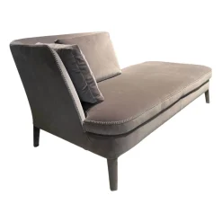 Maxalto 2-Sitzer-Sofas|Sofa Febo 2833TS Stoff 2053251 Sirio Grau Füße Mit Stoff Bezogen Inklusive Rückenkissen