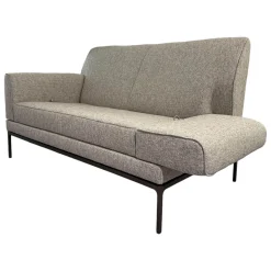 Jori 2-Sitzer-Sofas|Sofa Glove 8950 SO140 Stoff Bembebis C0720 Grau Untergestell Lackiert Bronze
