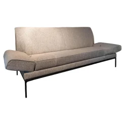 Jori 2-Sitzer-Sofas|Sofa Glove Pure Stoff Bembebis C0720 Grau Gestell Schwarz Lackiert