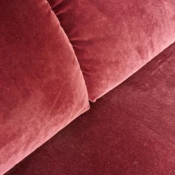 Bielefelder Werkstätten 2-Sitzer-Sofas|Sofa Grace Bezug Stoff City Velvet Reloaded CA7832 095 Rot Füße Holz Braun