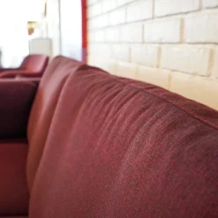 Nielaus 3-Sitzer-Sofas|Sofa Handy Wollstoff Burgunderrot Gestell Metall