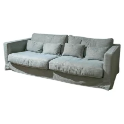 Sits 2-Sitzer-Sofas|Sofa Heaven MS 1009 Stoff Nori 4 Turqouise Blau Grau Fuß Schwarz