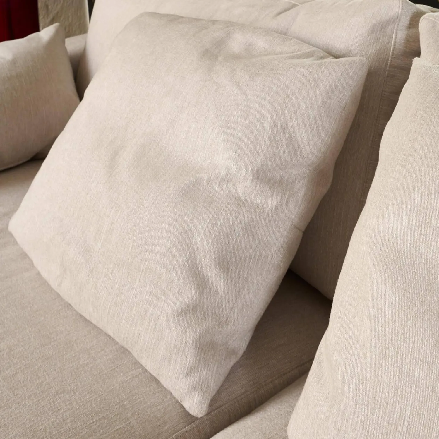 Bielefelder Werkstätten 2-Sitzer-Sofas|3-Sitzer-Sofas|Sofa Inspiration 122-3005 Tief Bezug Noah 1744 176 Sockelrahmen Wengefarbig Gebeizt